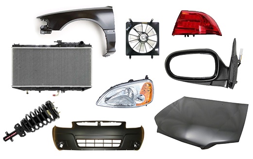 Image showing several examples of auto body parts
